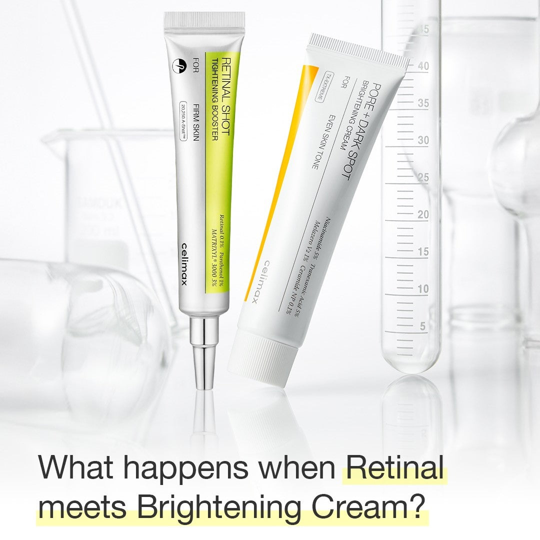 The Vita A Retinal Booster + Pore & Dark Spot Cream, Brightening Set