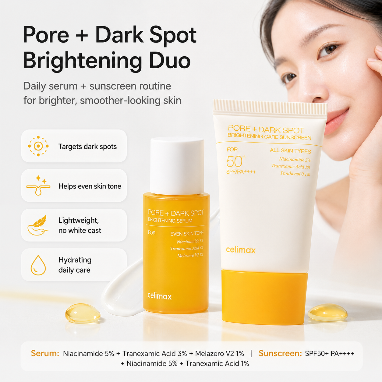 Pore+Dark Spot Brightening & Sun Care Duo