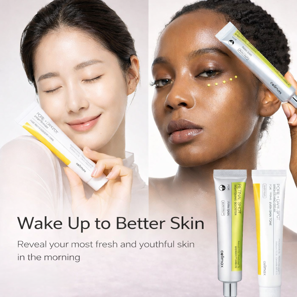 The Vita A Retinal Booster + Pore & Dark Spot Cream, Brightening Set