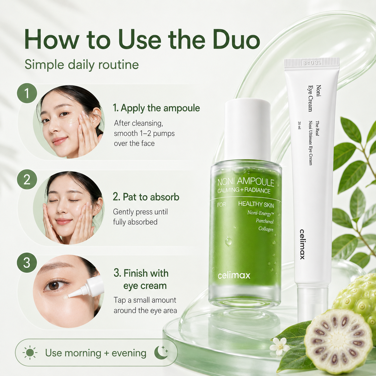 The Real Noni Glow & Eye Care Duo