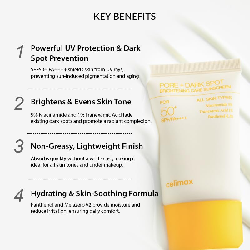Pore+Dark Spot Brightening Care Sunscreen - 50ml