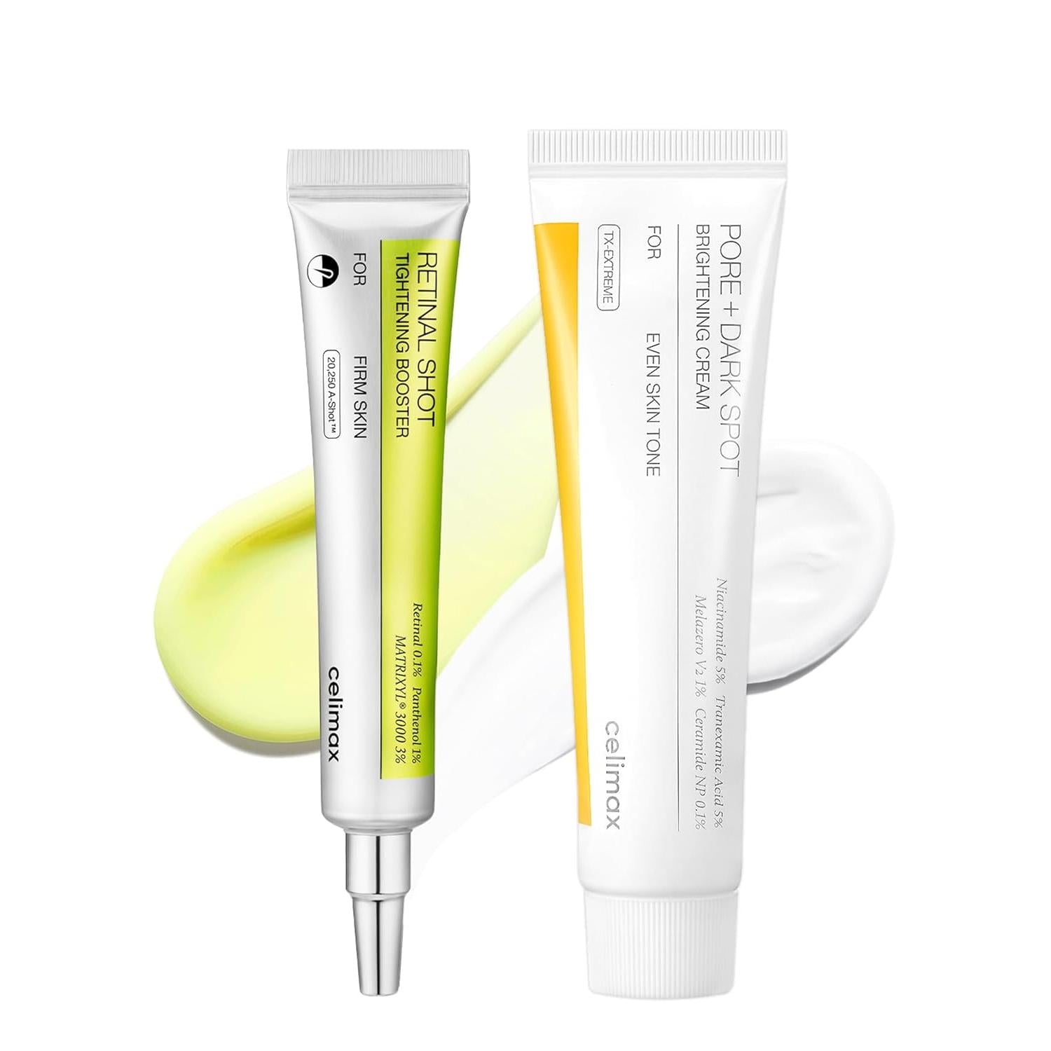 The Vita A Retinal Booster + Pore & Dark Spot Cream, Brightening Set
